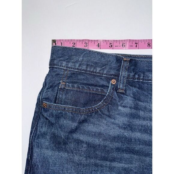 Old Navy High Rise Slouchy Blue Jean Shorts Cut Off Denim 5" Non Stretch 28 Plus - Picture 7 of 13